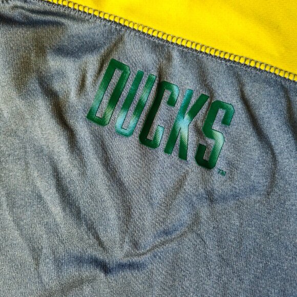 Oregon Ducks Champion Elite long sleeve 1/4 zip t shirt mascot logo mens Large - Picture 6 of 12